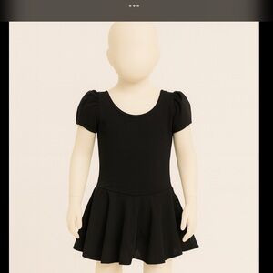 Black Dance Leotard with Skirt